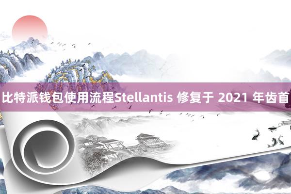 比特派钱包使用流程Stellantis 修复于 2021 年齿首